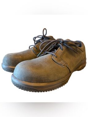 WORX by Red Wing Zink Oxford Work Shoes Composite Toe Safety Boots Sz 9WW Black